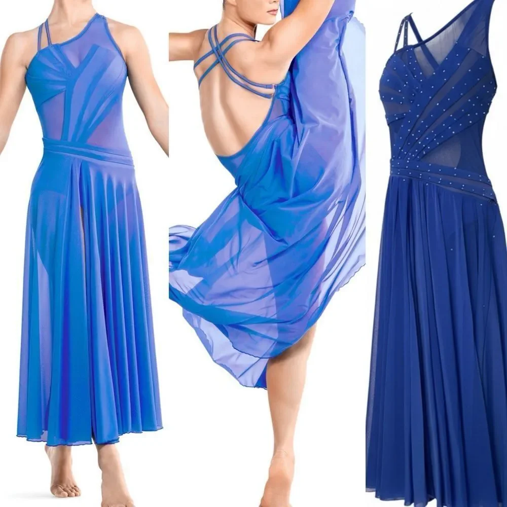 Tenth House custom 2 Die 4 Dance costume INCLINATION TD25459 lyrical blue LA